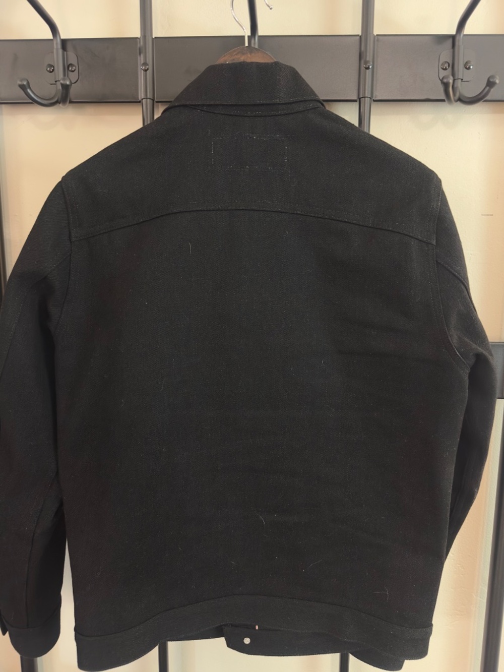Rogue Territory RGT Cryptic Stealth Cruiser Jacket Black Selvedge Denim Large US - Picture 3 of 6